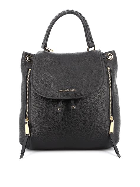 michael kors viv large leather backpck
